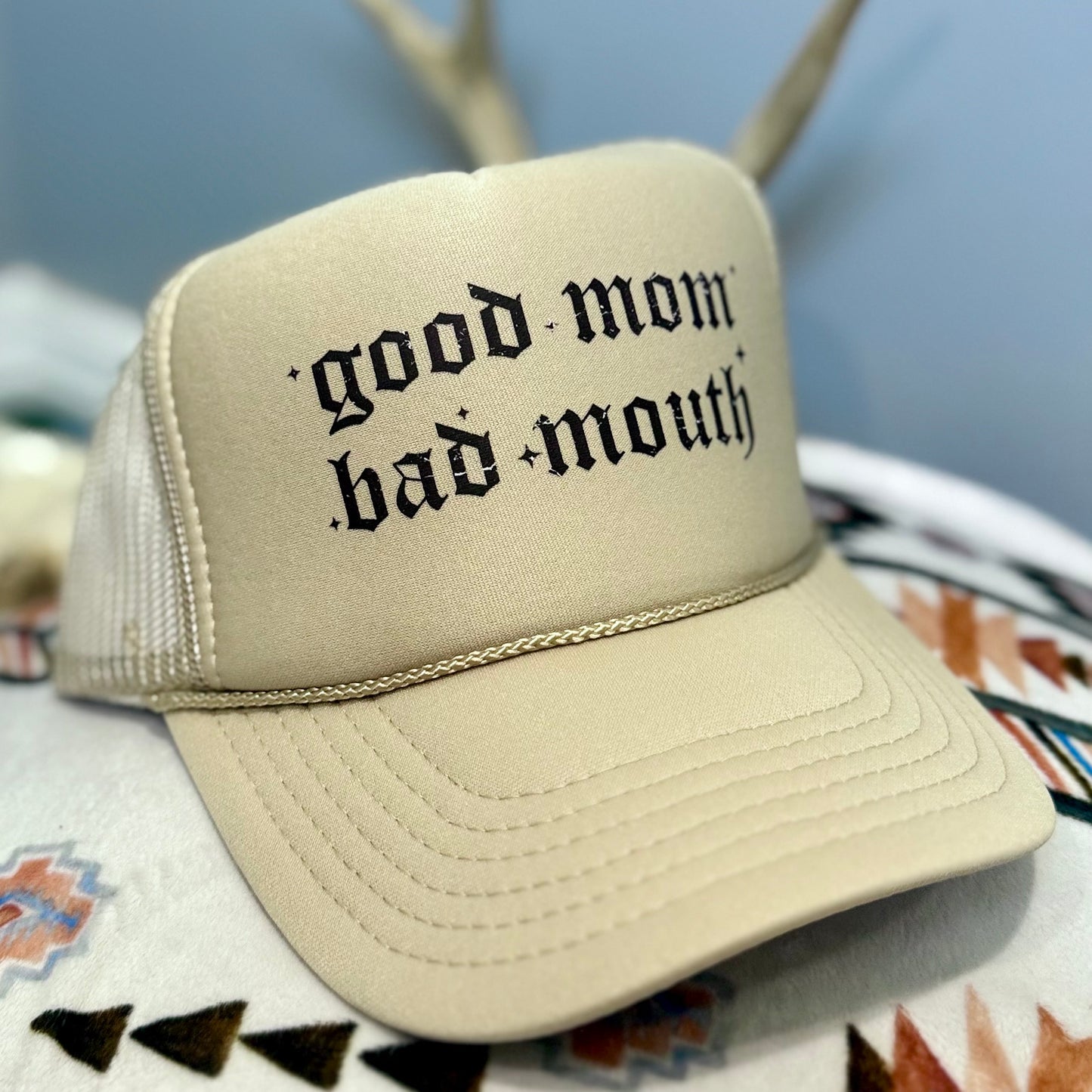 Good Mom, Bad Mouth Otto Foam Front Trucker Hat