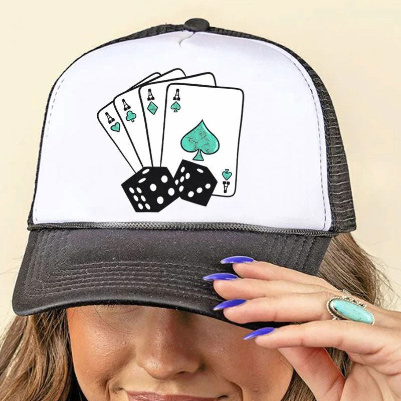 Deal Your Cards Foam Mesh Back Trucker Cap