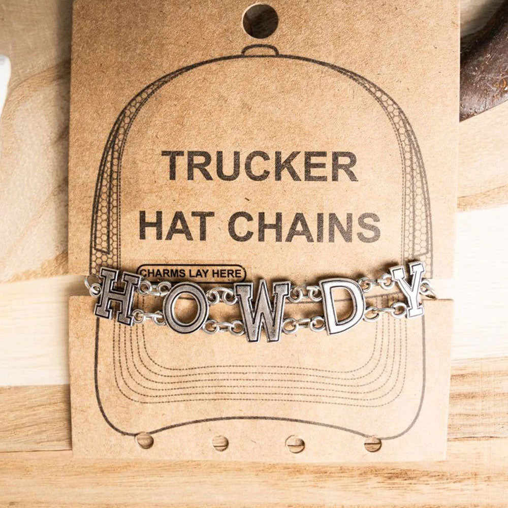 Howdy Silvertone Trucker Hat Chain