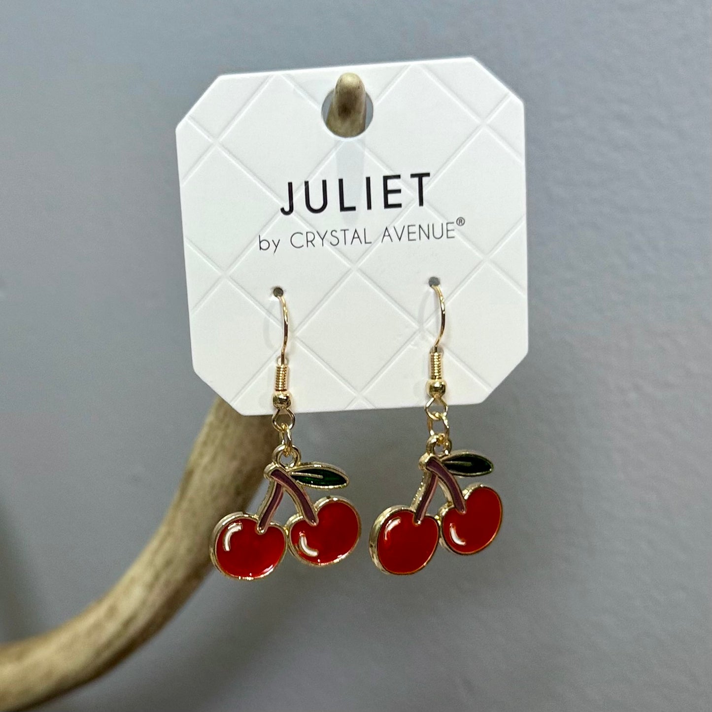 Very Cherry Goldtone Earrings