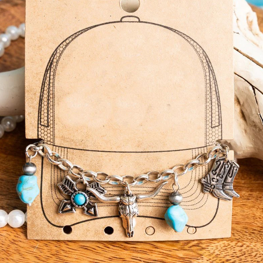 Dustdale Ridge Silvertone Hat Chain