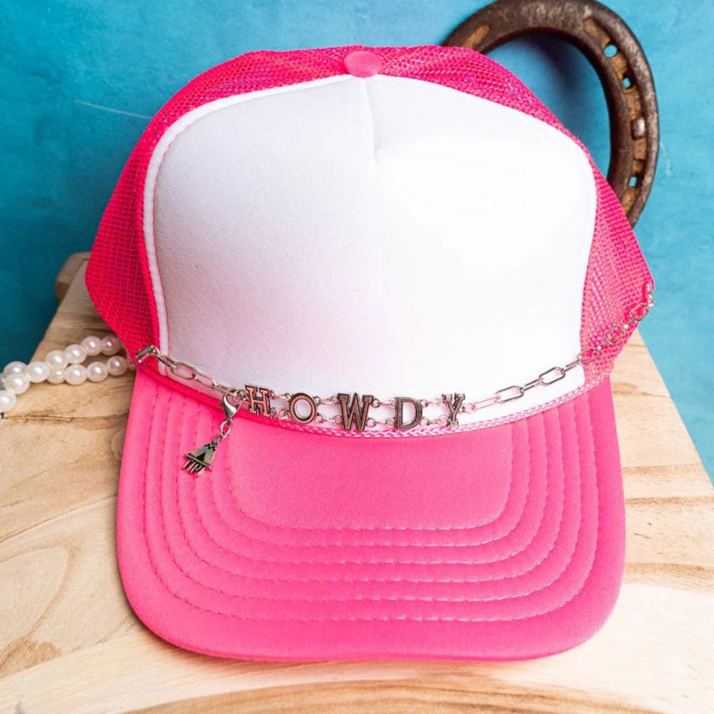 Howdy Silvertone Trucker Hat Chain